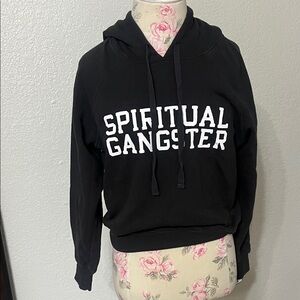 Spiritual Gangster Black Hoodie with White Lettering Callout